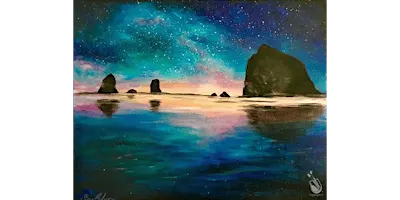 The Rocks in the Water - Paint and Sip in San Antonio | Classpop!™