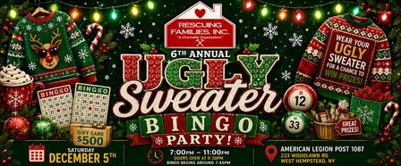 6th Annual Ugly Sweater Bingo Party