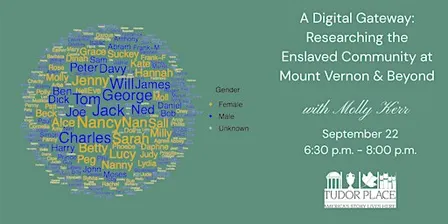 Landmark Lecture: Researching the Enslaved Community at Mount Vernon