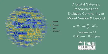 Landmark Lecture: Researching the Enslaved Community at Mount Vernon