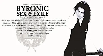 Byronic Sex & Exile + Chaos Bleak + Jan Doyle Band