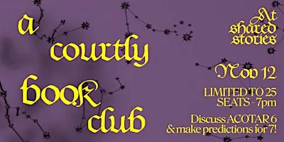 a Courtly Book Club