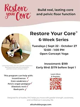 Restore Your Core - 6 Week Session