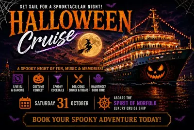 2026 Halloween R & B Boat Party - Spirit of Norfolk