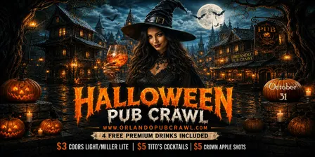 Halloween Pub Crawl SATURDAY Oct 31(Downtown Orlando)
