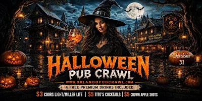 Halloween Pub Crawl SATURDAY Oct 31(Downtown Orlando)
