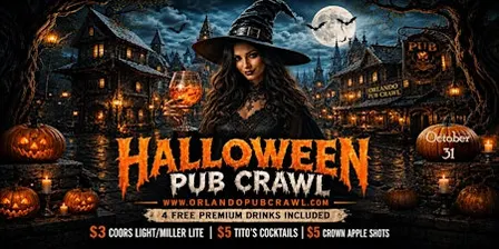 Halloween Pub Crawl SATURDAY Oct 31(Downtown Orlando)