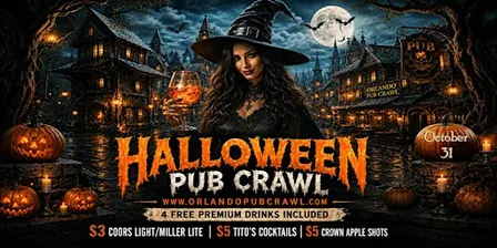 Halloween Pub Crawl SATURDAY Oct 31(Downtown Orlando)