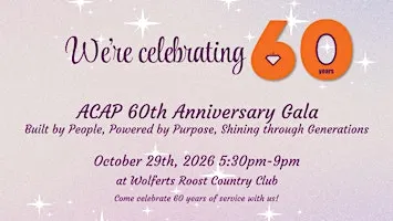 ACAP 60th Anniversary Gala