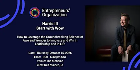 EO Iowa  Momentum 2026:  Start with WOW featuring Harris III