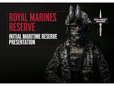 Royal Marines Reserve Scotland ABERDEEN Recruit Presentation