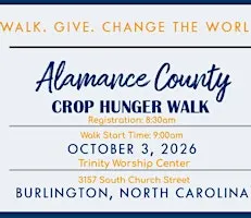Alamance County CROP Hunger Walk