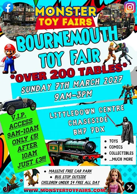 Bournemouth Toy Fair - The Biggest on the South Coast - over 200 tables