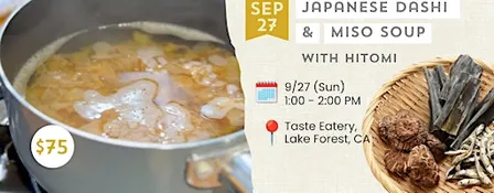 Japanese Dashi & Miso Soup Masterclass: Learn 3 Traditional Soup Stocks