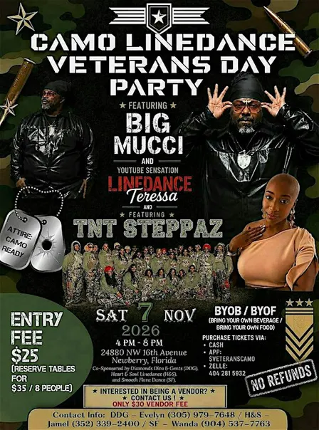 Veterans Day Camo Dance Party