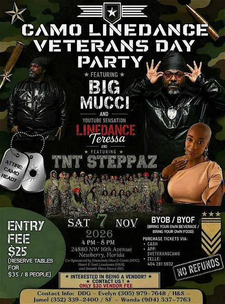 Veterans Day Camo Dance Party