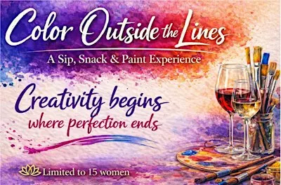 Color Outside the Lines: A Sip, Snack & Paint Experience
