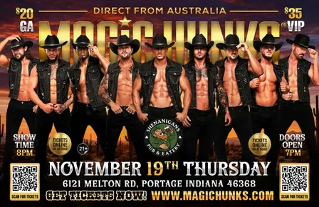 MAGIC HUNKS LIVE AUSTRALIAN TAKEOVER PORTAGE,IN!