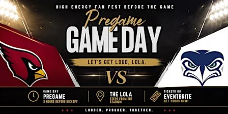 Arizona Cardinals vs. Seattle Seahawks Pregame Party at The LOLA