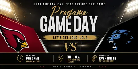 Arizona Cardinals vs. Detroit Lions Pregame Party at The LOLA