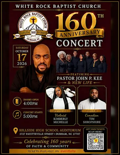 White Rock Baptist Church 160th Anniversary Concert ft John P. Kee