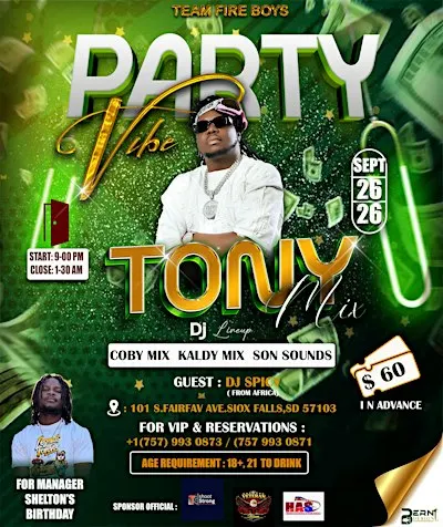 DJ TONY MIX LIVE IN CONCERT