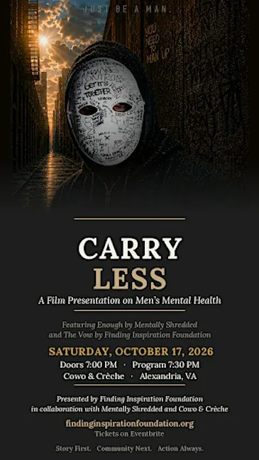 Carry Less: A Film Presentation on Men's Mental Health