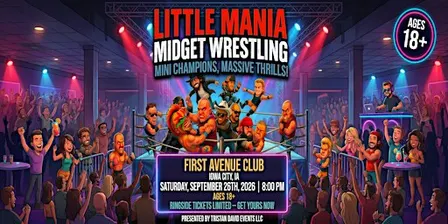 Little Mania Wrestling: Big Action, Tiny Wrestlers! Iowa City, IA!