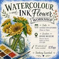 Watercolour & Ink Floral Portrait Workshop