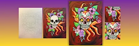 SUGAR SKULL_Paint Night for Adults_Osgoode Legion, Osgoode ON
