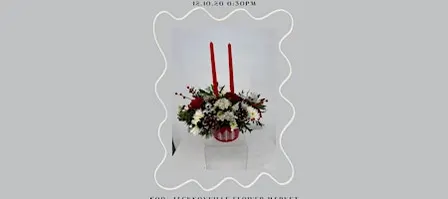Evergreen Charm Centerpiece- Flower DIY Class