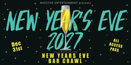 New Years Eve Nashville NYE Bar Crawl - All Access Party Pass 10+ Venues
