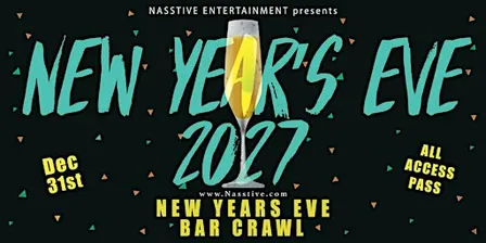 New Years Eve Scottsdale NYE Bar Crawl - All Access Party Pass 10+ Venues