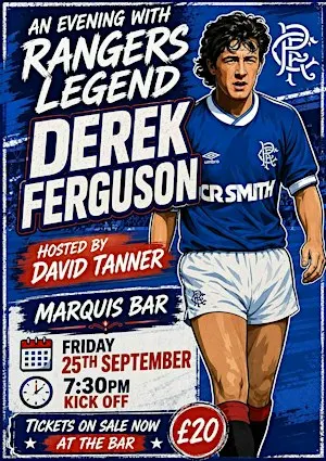 An Evening with Rangers Legend Derek Ferguson in Shettleston