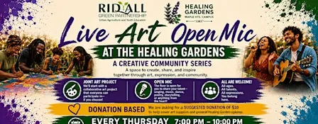 Live Art Open Mic at the Healing Gardens