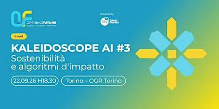 Kaleidoscope AI #3 | Sostenibilità e algoritmi d'impatto