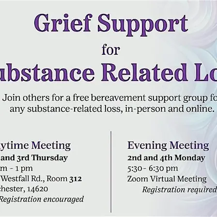 Grief Support Group for Substance Related Loss