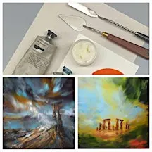 Atmospheric landscape in Oil & Coldwax-Morning Session