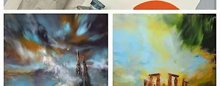 Atmospheric landscape in Oil & Coldwax-Morning Session