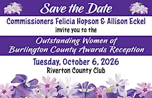 2026 Outstanding Women of Burlington County Awards Reception