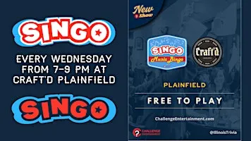 SINGO Wednesdays at Craft'd Plainfield - 7 PM