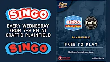 SINGO Wednesdays at Craft'd Plainfield - 7 PM