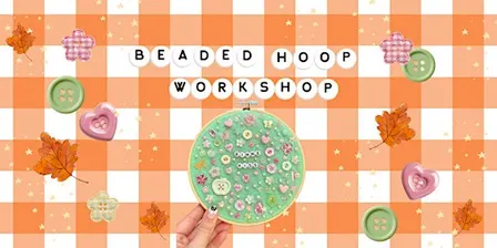 Beaded Mantra Hoop Art Workshop | Autumn Edition