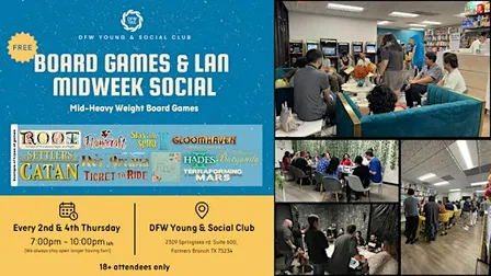 Board Games & LAN Midweek Social