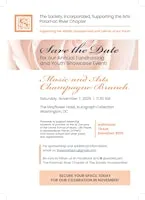 2026 Potomac River Chapter  Music and Arts Champagne  Brunch