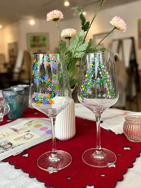 SIP & Paint- WEINGLAS BEMALEN  WORKSHOP in Frankfurt
