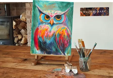 ‘Luminous Owl’ Painting workshop @ Hayride, Beverley