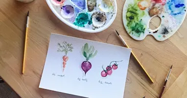 Garden Vegetables Watercolor Class with Haley Jula Design