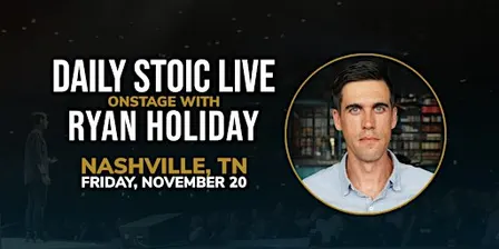 Daily Stoic Live | Onstage with Ryan Holiday