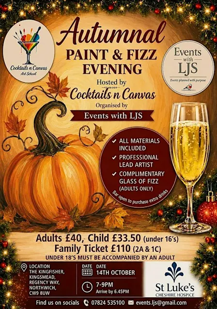 Autumnal Paint & Fizz Evening